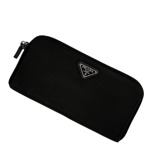 Prada Tessuto Nylon Zip Wallet in Nero (Black) - Picture 9 of 11